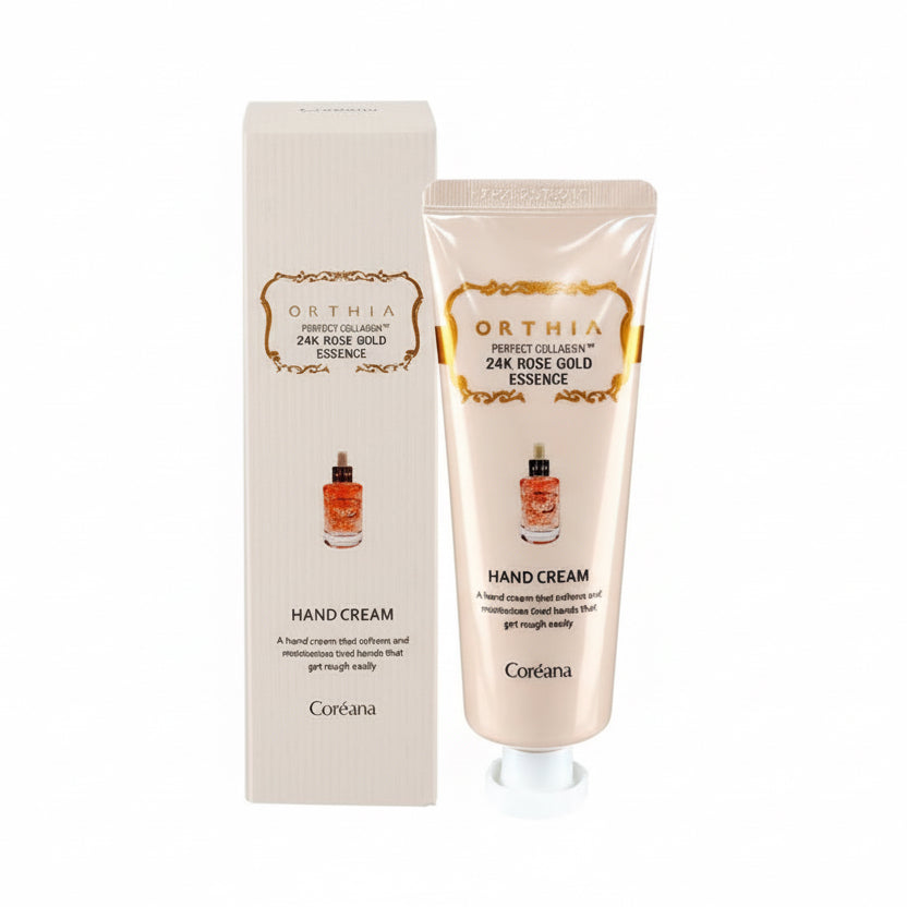 Orthia Perfect Collagen 24K Rose Gold Essence Hand Cream